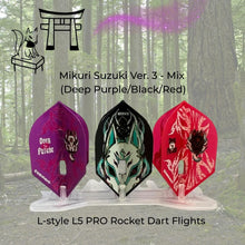 Load image into Gallery viewer, L-style L5 PRO Rocket Dart Flights (Custom Design)
