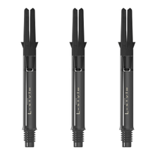 Load image into Gallery viewer, L-Style L-SHaft Carbon Silent Spin Straight Dart Shafts – 3 Pack
Clear Black 330