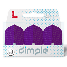 Load image into Gallery viewer, L-style L3 DIMPLE PRO Shape Champagne Deep Purple Dart Flights
4573417057388