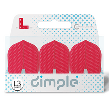 Load image into Gallery viewer, L-style L3 DIMPLE PRO Shape Champagne Red Dart Flights
4573417057371