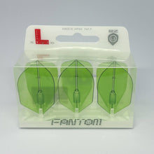 Load image into Gallery viewer, L-style L3 EZ Fantom Shape Green Dart Flights
4573417063457
