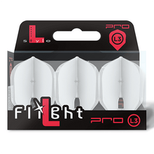 Load image into Gallery viewer, L-style L3 PRO Shape Champagne Clear White Dart Flights
4582360862130