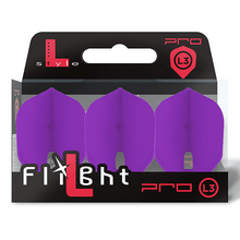 Load image into Gallery viewer, L-style L3 PRO Shape Champagne Deep Purple Dart Flights
4573417051027