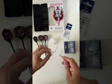 Load and play video in Gallery viewer, Harrow's ASSASSIN 18gR All-Inclusive Dart Set