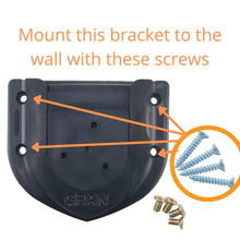 Load image into Gallery viewer, Use Self Tapping Screws to mount the Gran Dart U bracket to the wall