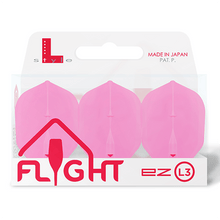 Load image into Gallery viewer, L-style L3 EZ Shape Champagne Clear Pink Dart Flights
4573417050426
