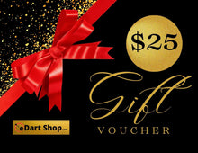 Load image into Gallery viewer, This $25 gift voucher can only be used at eDartShop.com