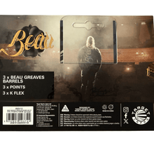 Load image into Gallery viewer, BEAU GREAVES JAPAN EDITION 90% 22G SP Steel Tip darts JP 2025 back side
