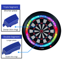 Load image into Gallery viewer, GRAN DARTS Replacement Segment Set (20-piece) for GRANBOARD 1, 2, 3, 3s
