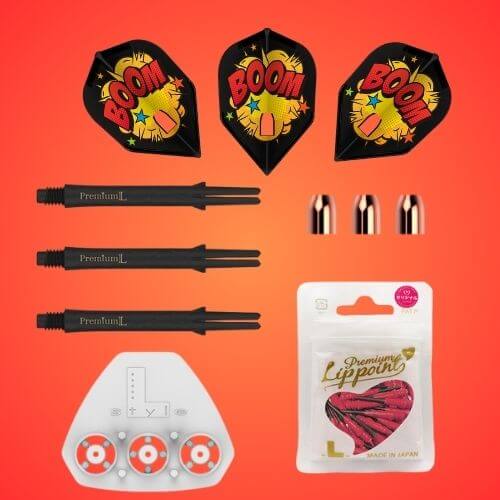 L-style shaft, gomu, premium lippoint, dart flights