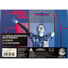 Load image into Gallery viewer, Haruki Muramatsu - Rising Sun Gen 9 95% 21.5G 2ba Soft Tip Darts 2024 back side
