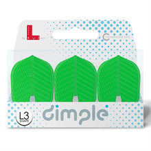 Load image into Gallery viewer, L-style L3 DIMPLE PRO Shape Champagne Lime Green Dart Flights
4573417057395
