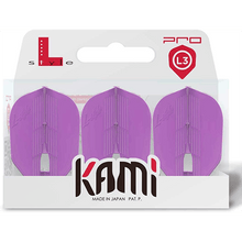 Load image into Gallery viewer, L-style L3 KAMI PRO Shape Champagne Purple Dart Flights
4573417054714
