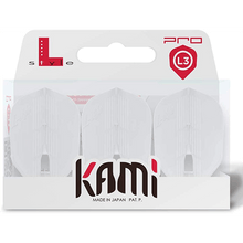 Load image into Gallery viewer, L-style L3 KAMI PRO Shape Champagne White Dart Flights
4573417054691
