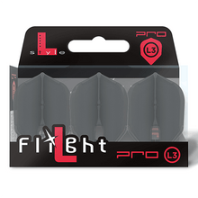 Load image into Gallery viewer, L-style L3 PRO Shape Champagne Clear Black Dart Flights
4582360864998
