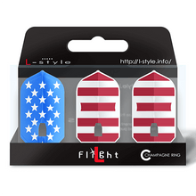 Load image into Gallery viewer,  L-style L6 PRO Slim Champagne Dart Flights American Flag Ver.2
