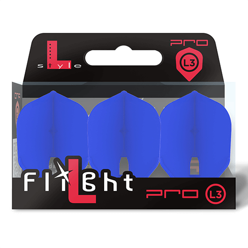 L-style dart flight L3 PRO Shape Champagne Flight  Blue