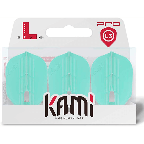 L-style L3 KAMI PRO Shape Champagne dart Flight - Miracle Green