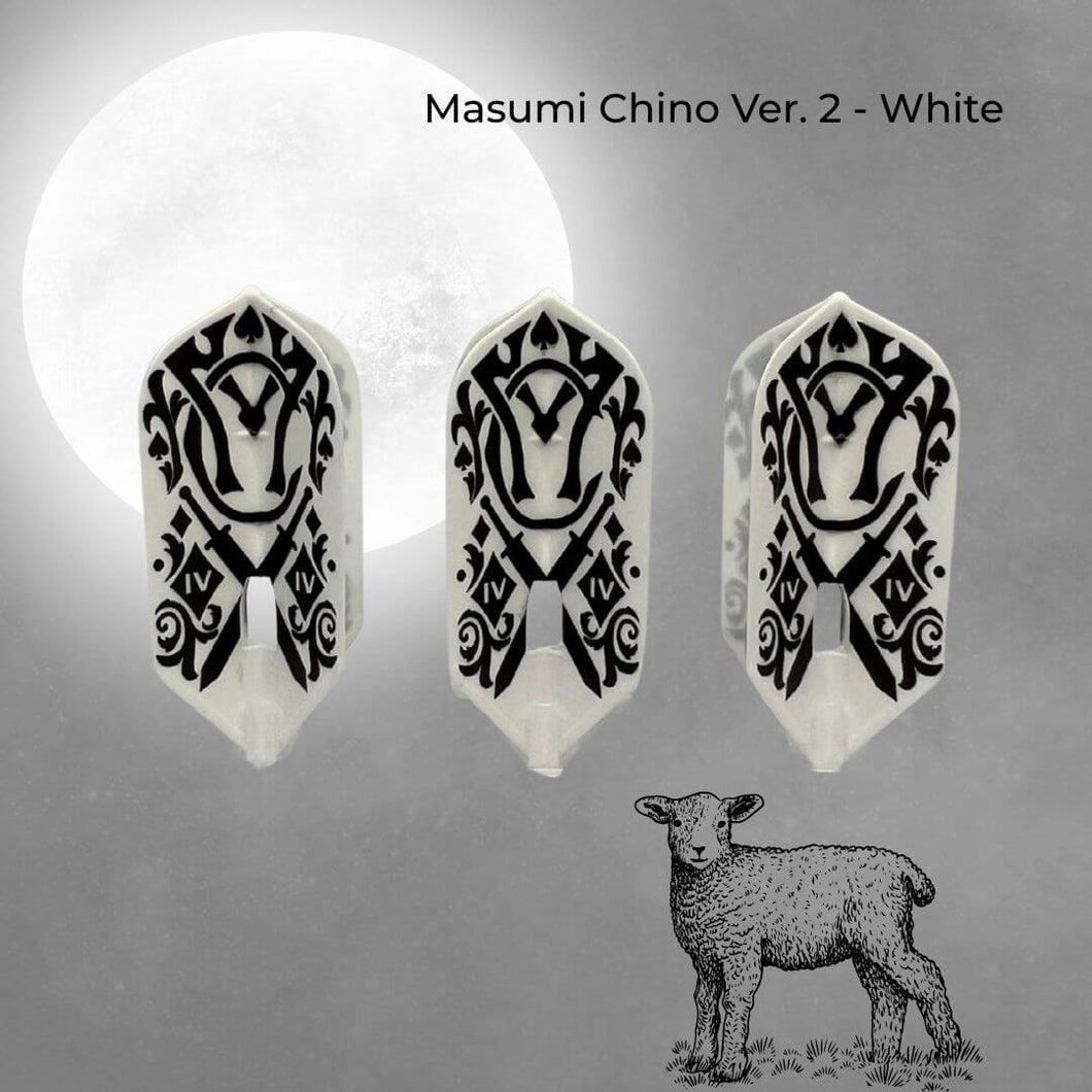 L-style L6 PRO Slim Champagne Dart Flights  Masumi Chino Ver.2 - White