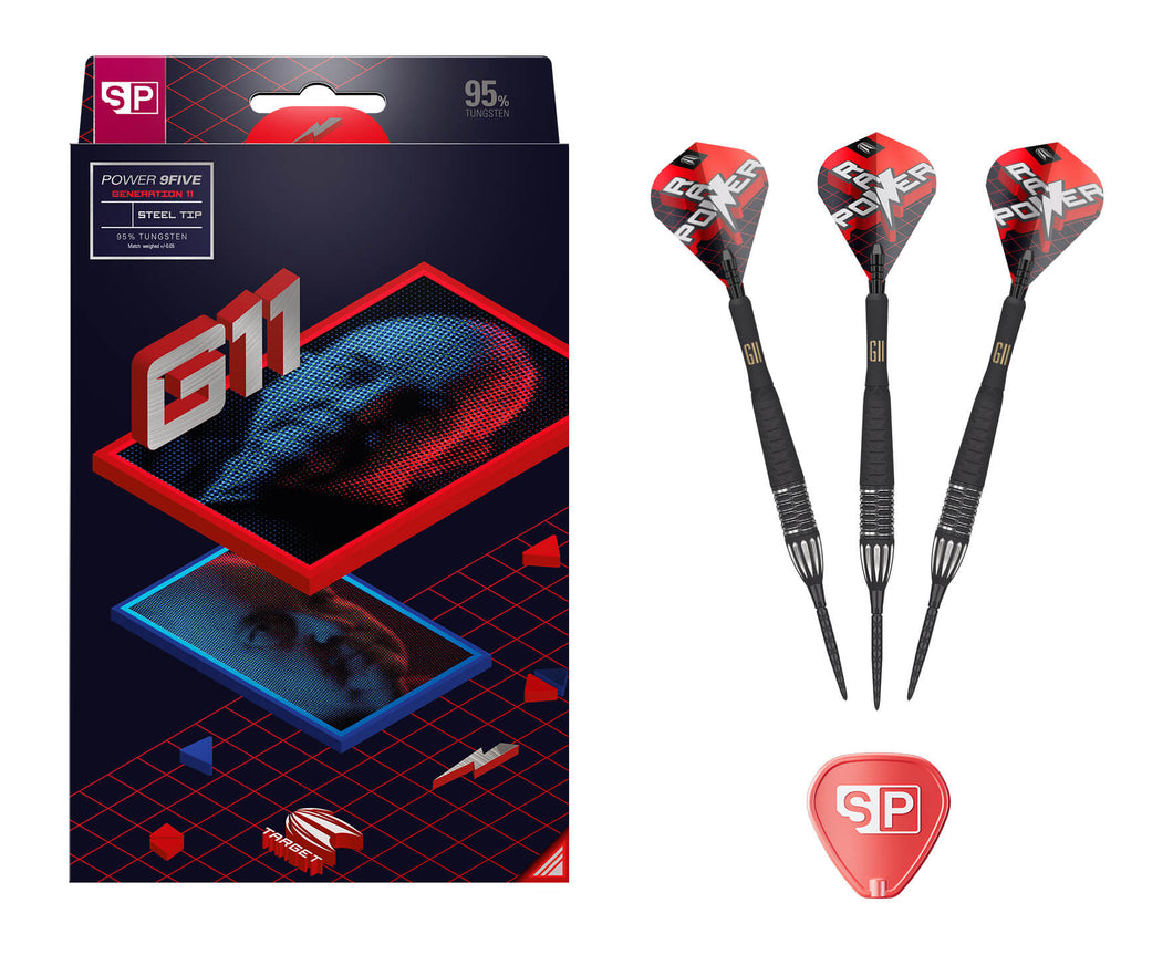 Phil Taylor Power 9Five G11 95% 24G Sp Steel Tip Darts 2024