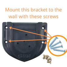 Load image into Gallery viewer, Use Self Tapping Screws to mount the Gran Dart U bracket to the wall
